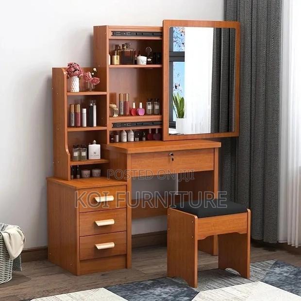 Dressers; Home Vanity Set With Sliding Mirror - thumbnail 5