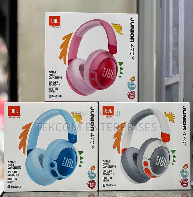 JBL Junior 470nc Wireless Noise-Cancelling Over-Ear Headphones - main view