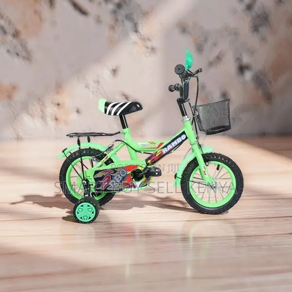 Basket Installed Comfy Seat 12 Inch 2-4 Years Children Kids Bicycle