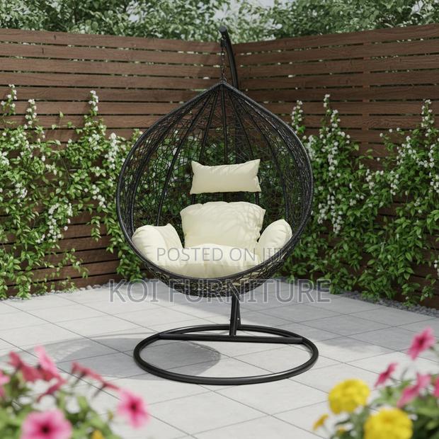 Home Chairs; Rattan Leather Hanging Hammock Chair