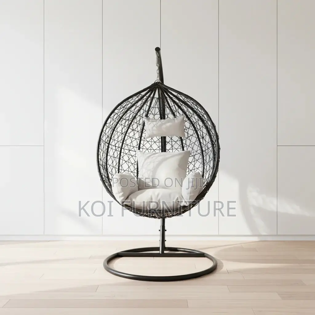 Home Chairs; Rattan Leather Hanging Hammock Chair