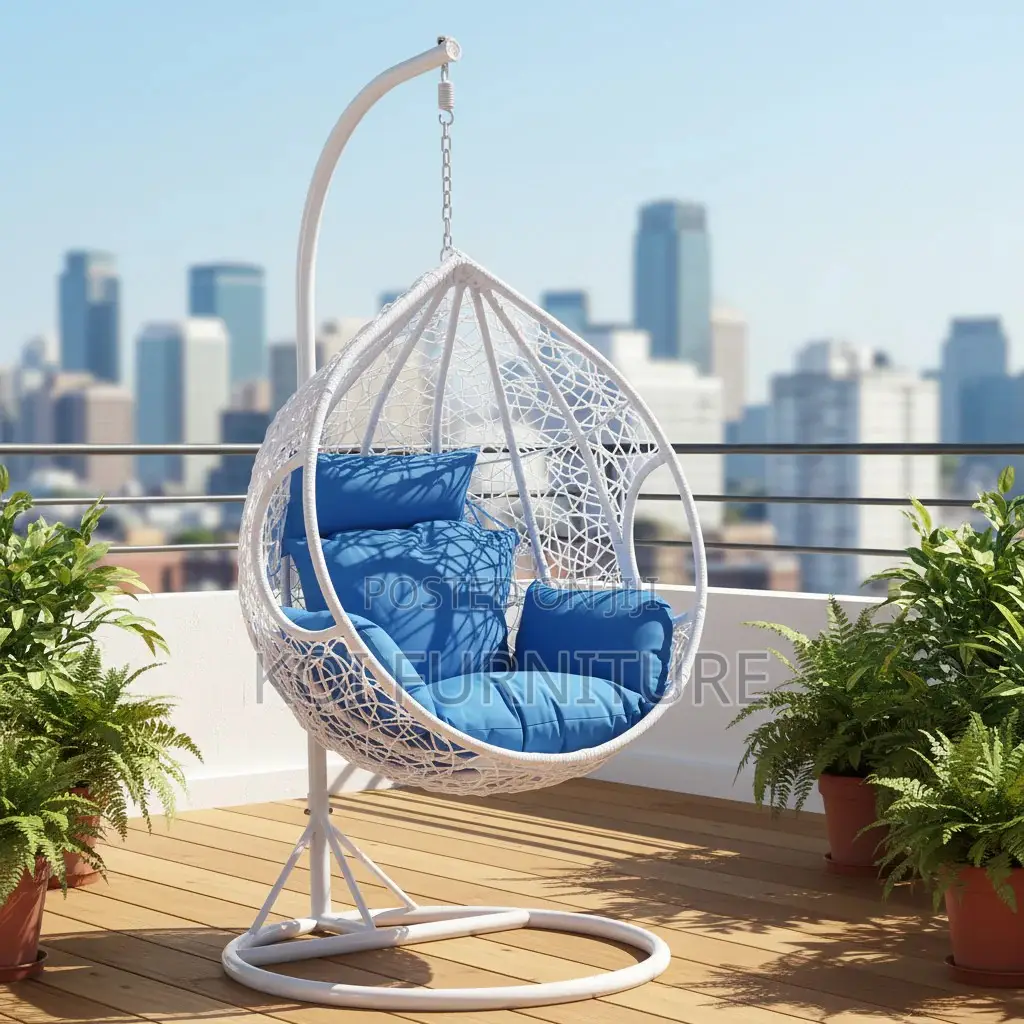 Home Chairs; Rattan Leather Hanging Hammock Chair