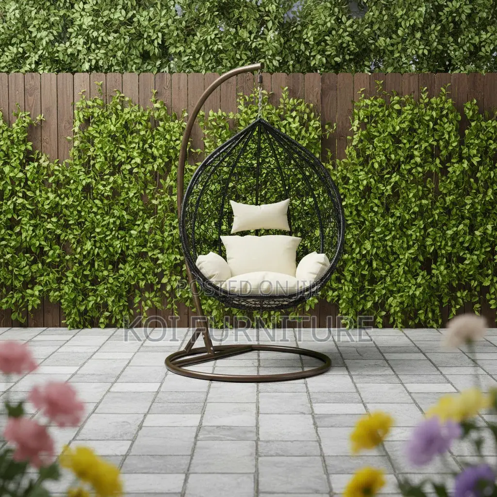 Home Chairs; Rattan Leather Hanging Hammock Chair