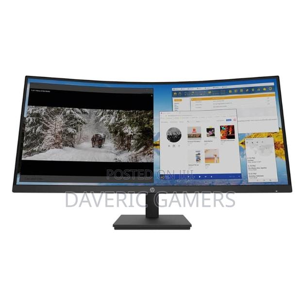 Hp M34d 34-Inch WQHD Curved Monitor – 3440×1440 Wide Usb-C Display