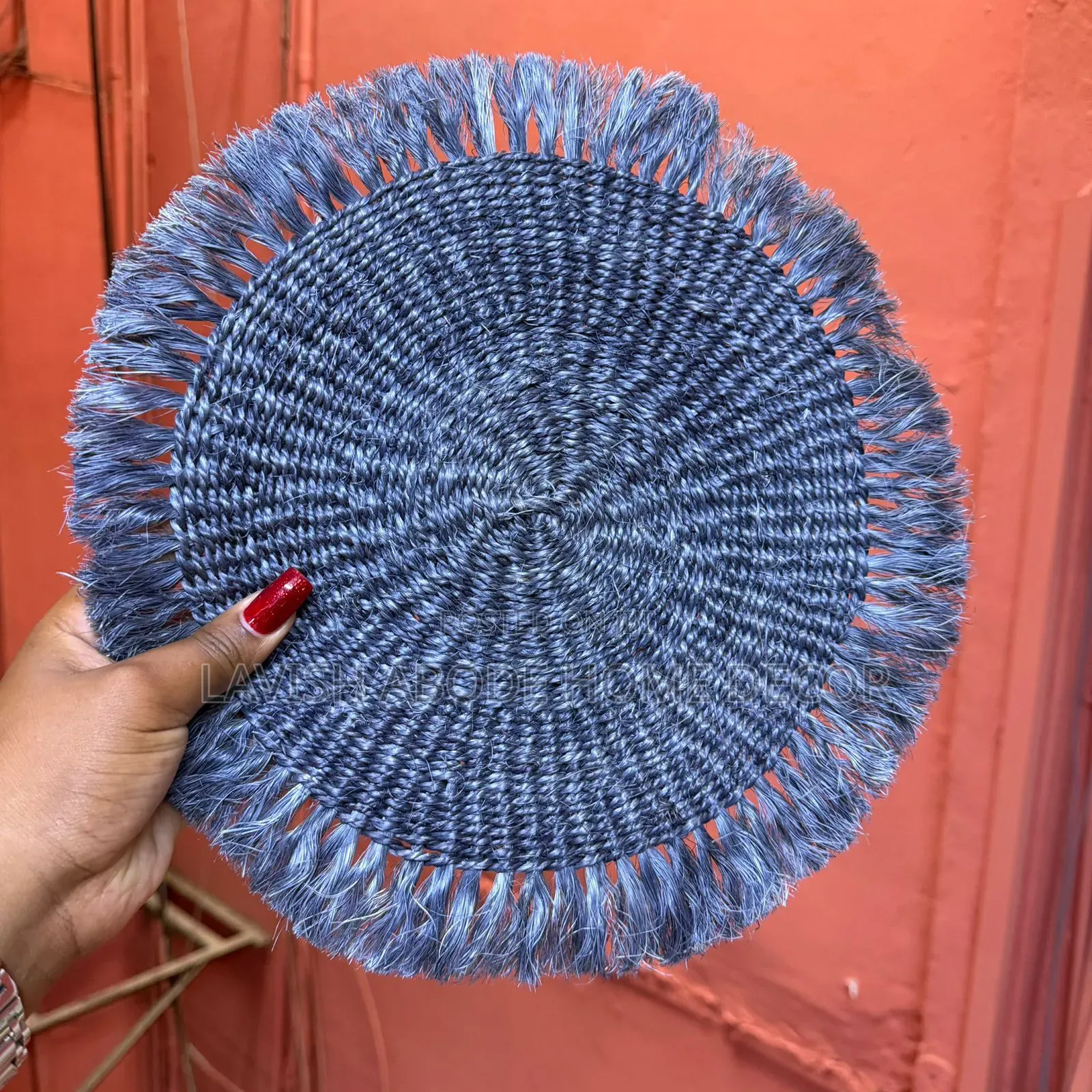 Luxe Navy Blue Placemats/Wall Decor