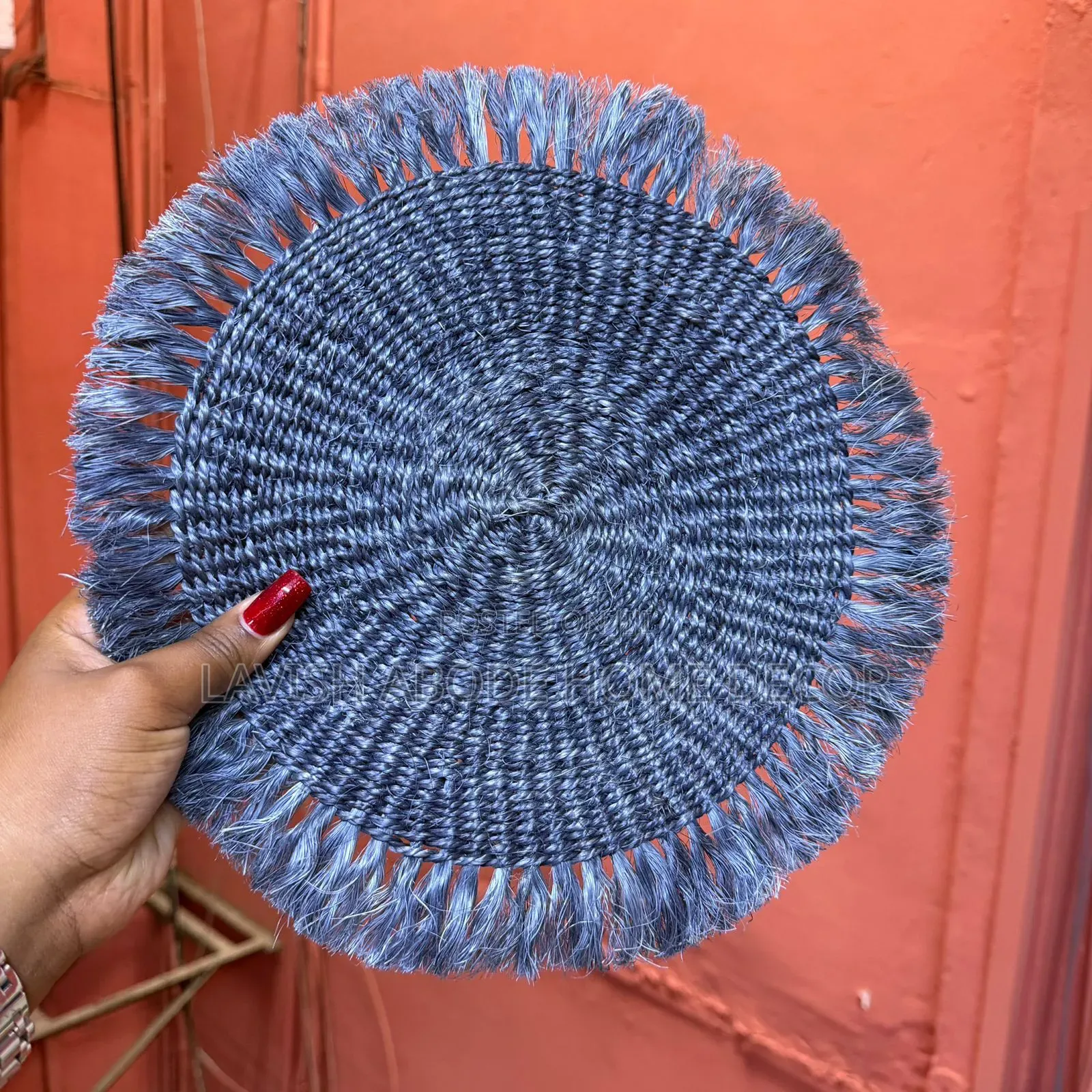 Luxe Navy Blue Placemats/Wall Decor
