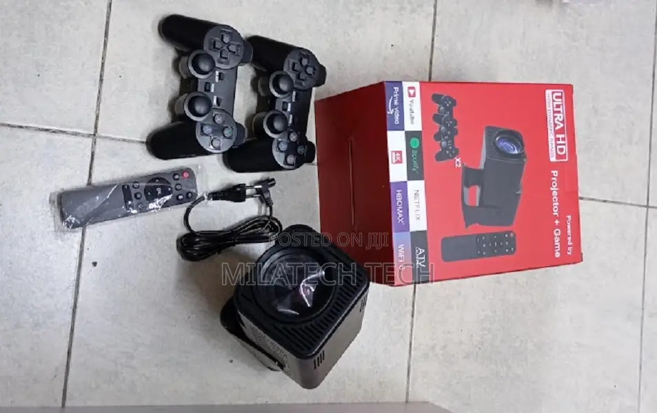 Portable Projector Original With Game Controller, 1080p