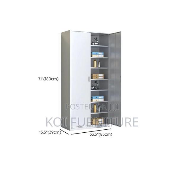 Office Cabinet; Two Doors Cabinet With Glass Front View - thumbnail 9