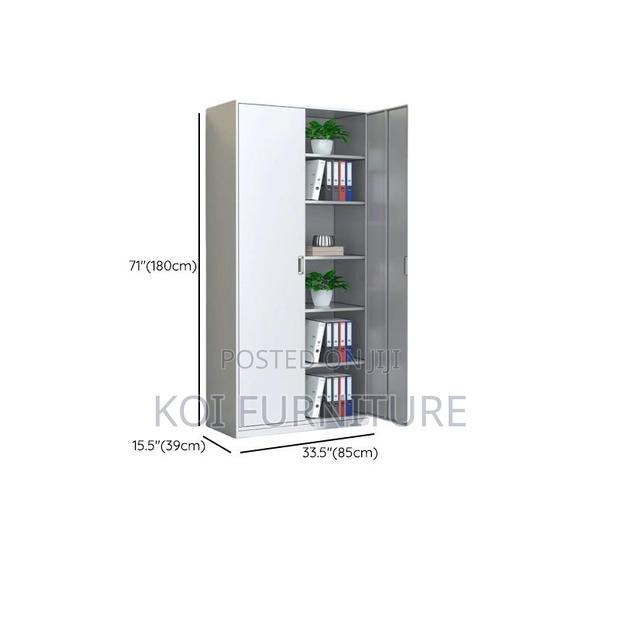 Office Cabinet; Two Doors Cabinet With Glass Front View - thumbnail 11