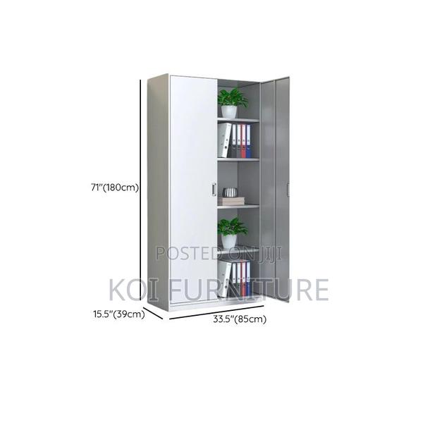 Office Cabinet; Two Doors Cabinet With Glass Front View - thumbnail 12