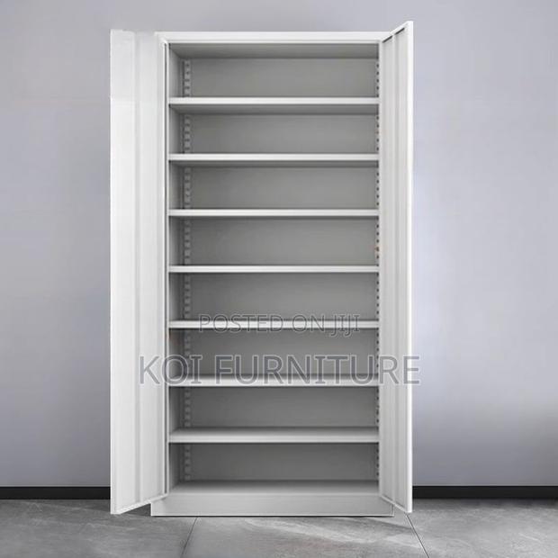 Office Cabinet; Two Doors Cabinet With Glass Front View - thumbnail 15