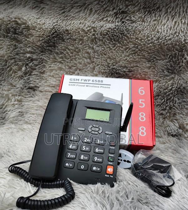 Gsm 6588 Dual Sim Office Desk Phone Loud Speaker