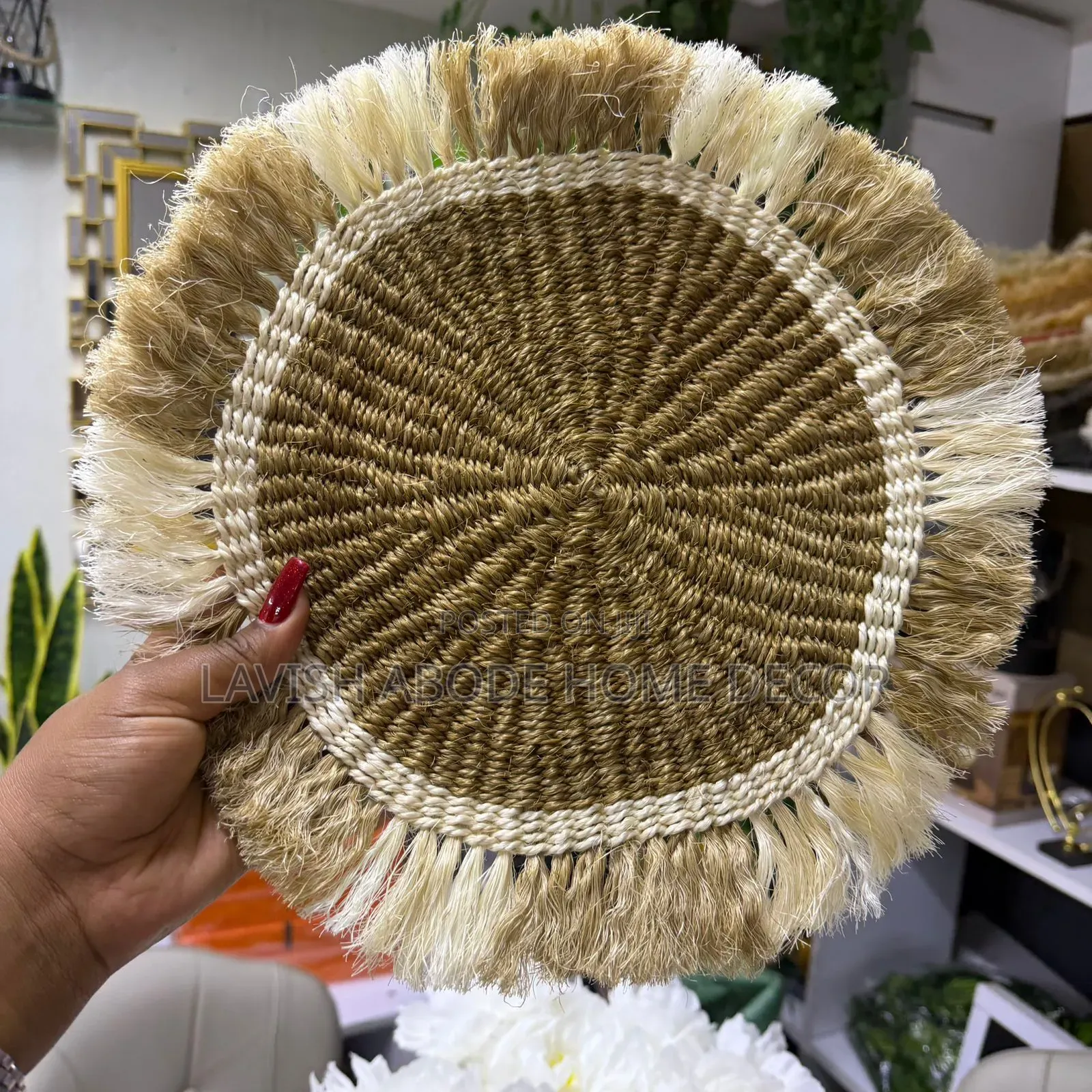 Decorative Sisal Mats for Walls, Placemats.
