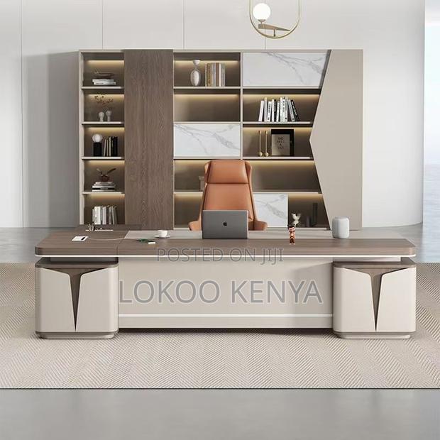 Office Desk ; Manager Computer Desk With Drawer - main view