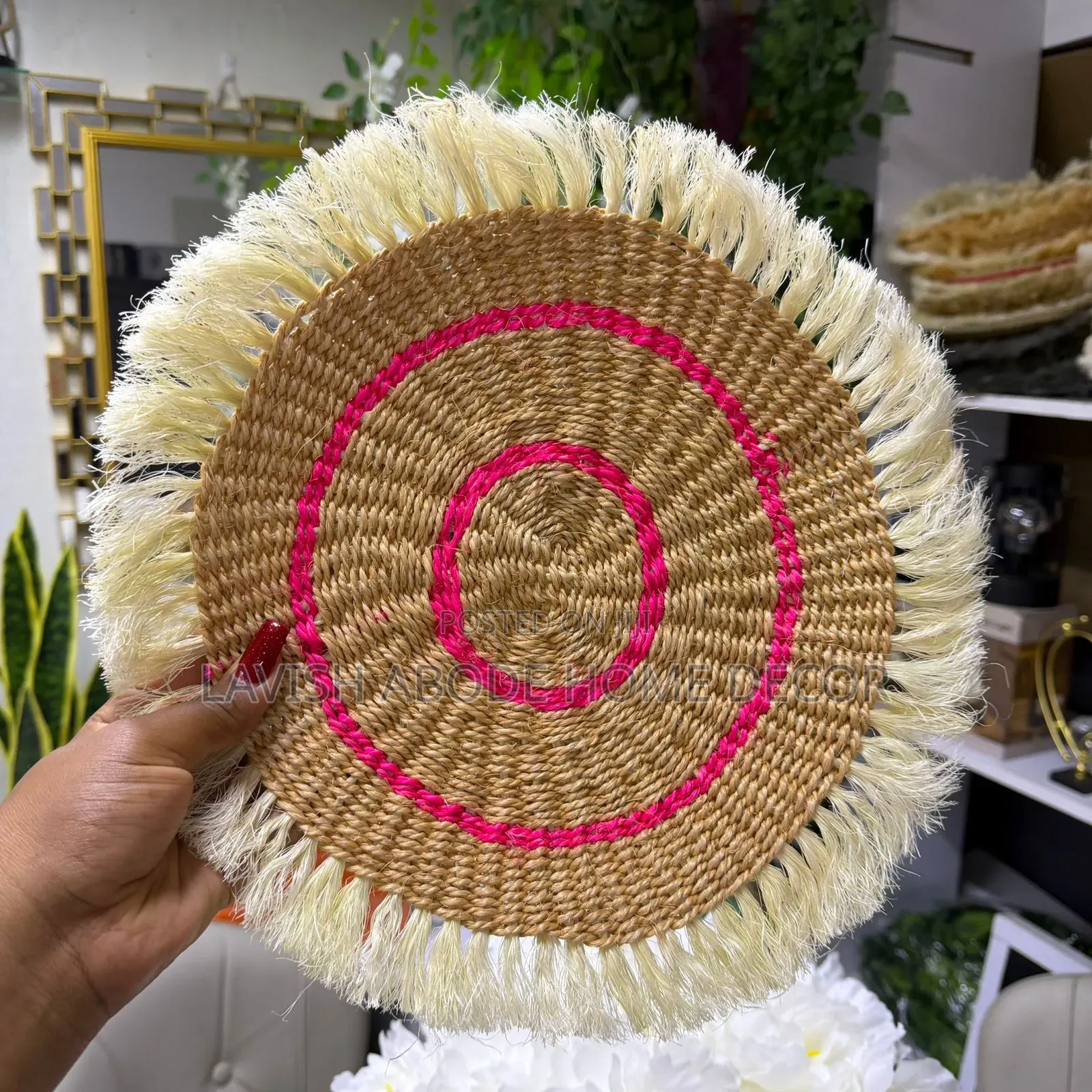Decorative Sisal Mats for Walls, Placemats.
