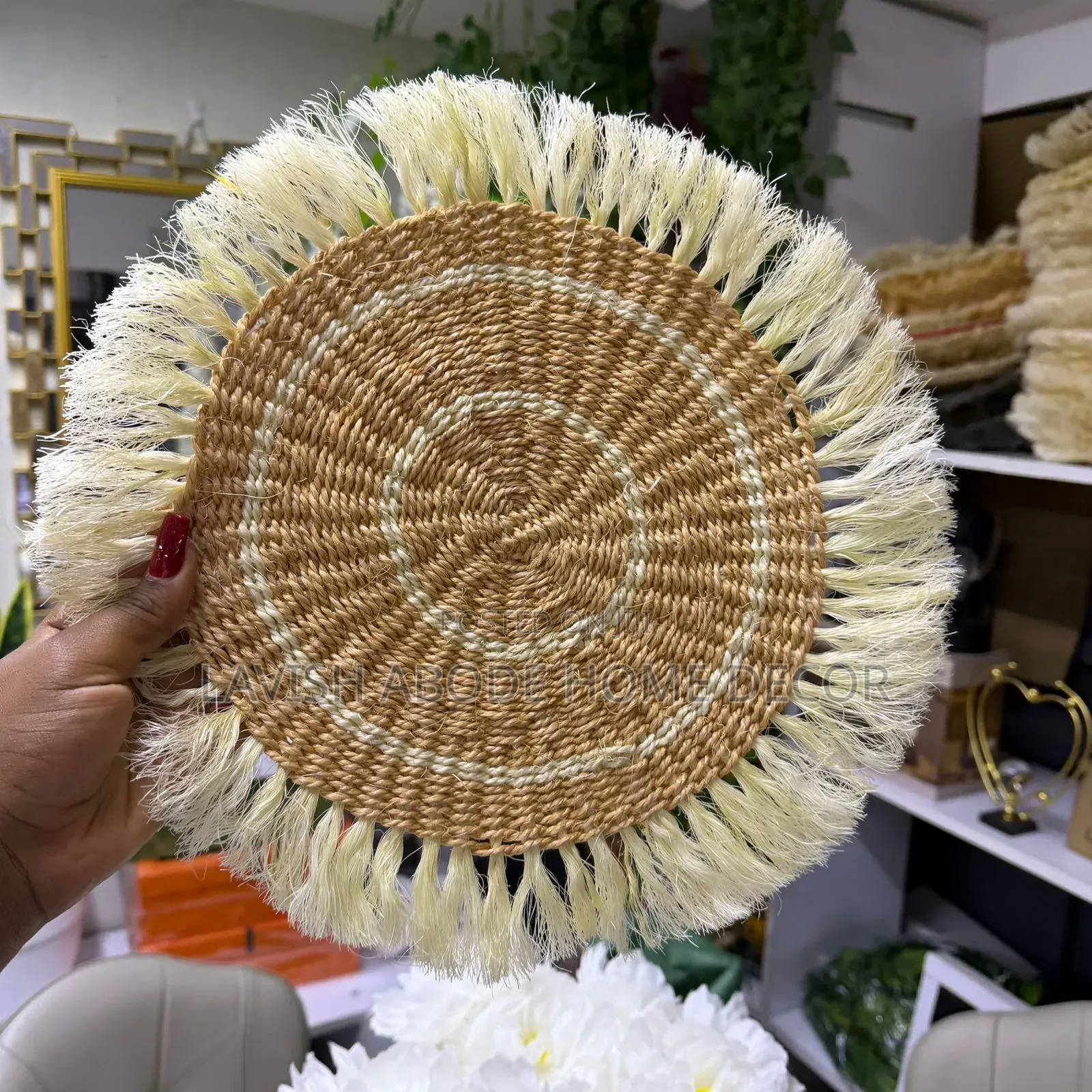 Decorative Sisal Mats for Walls, Placemats.