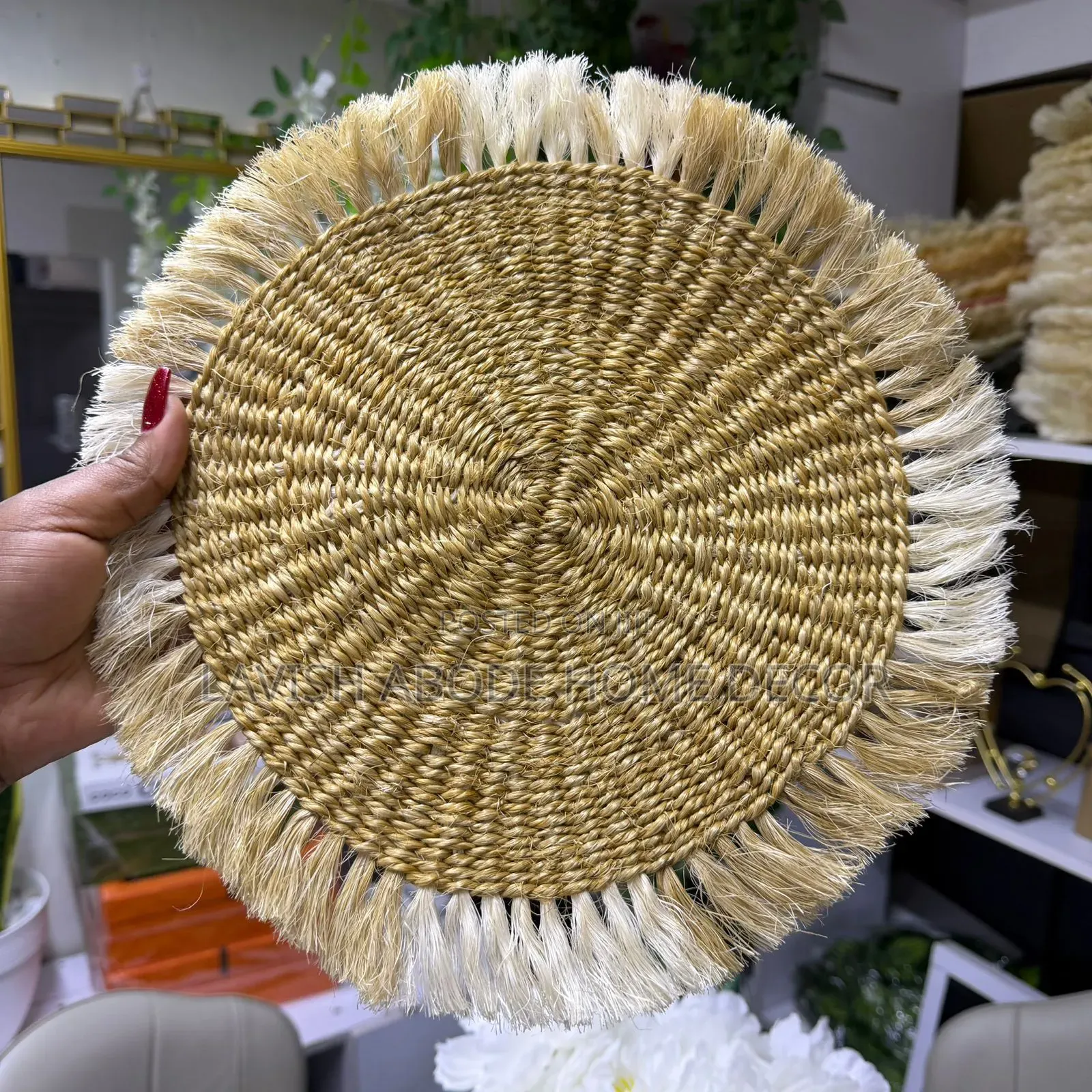 Decorative Sisal Mats for Walls, Placemats.