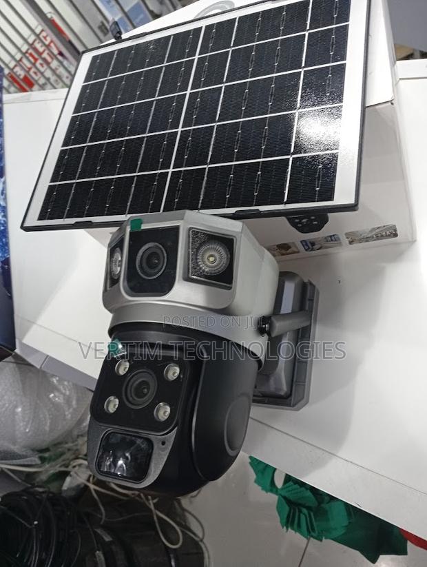 Two Way Audio Communication Talk 12mp 4g PTZ Dual Lens Solar Camera