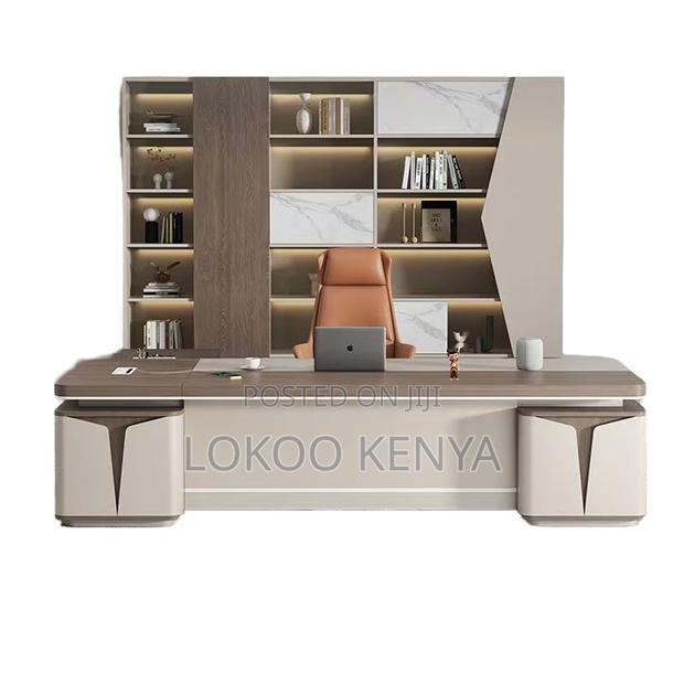 Office Desk ; Manager Computer Desk With Drawer - thumbnail 2