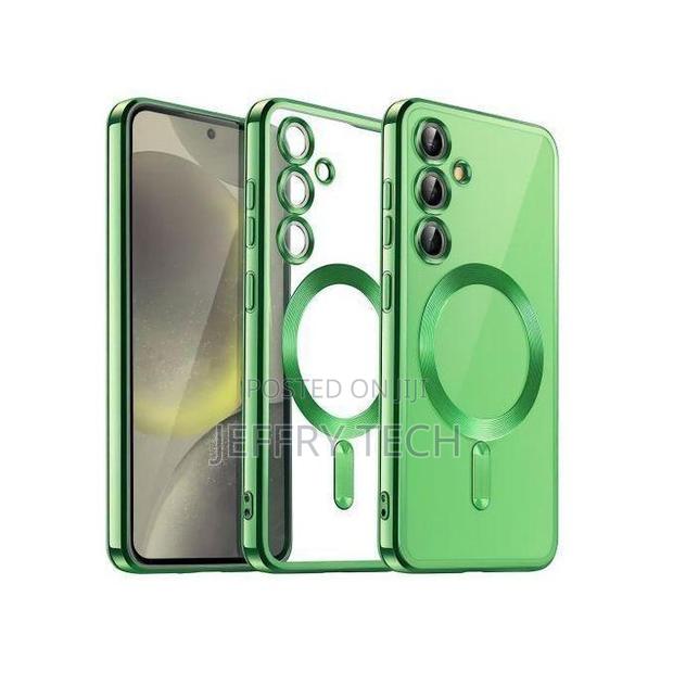 Electroplated Clear Magsafe Case With Camera for Samsung Galaxy A17 - thumbnail 3