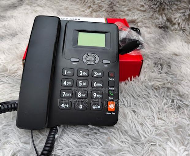 Gsm 6588 Dual Sim Wireless Table Phone Big Buttons