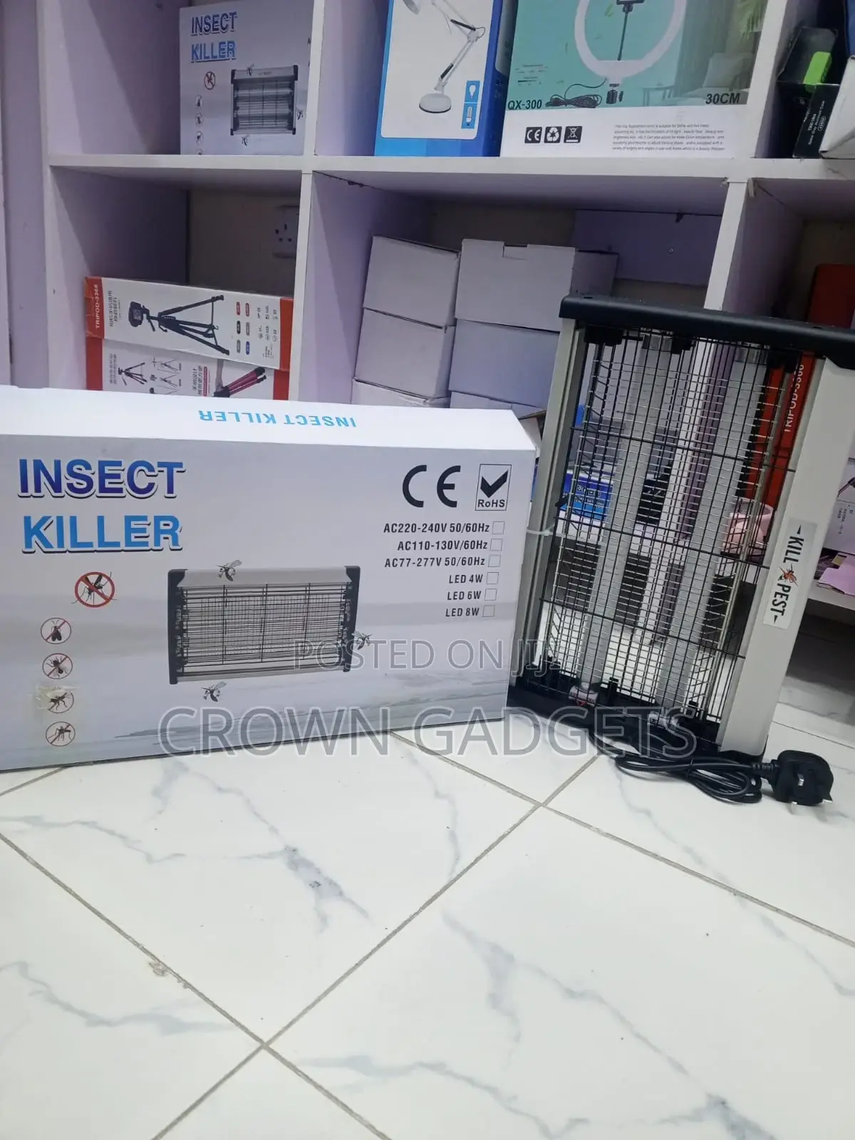 Electric Insect Killer Lamp Uv Mosquito Bug Zapper 26cm