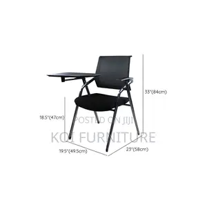 Home Chairs; Mid Back Mesh Conference Chair With Write Pad