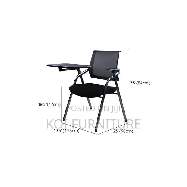 Home Chairs; Mid Back Mesh Conference Chair With Write Pad - thumbnail 5