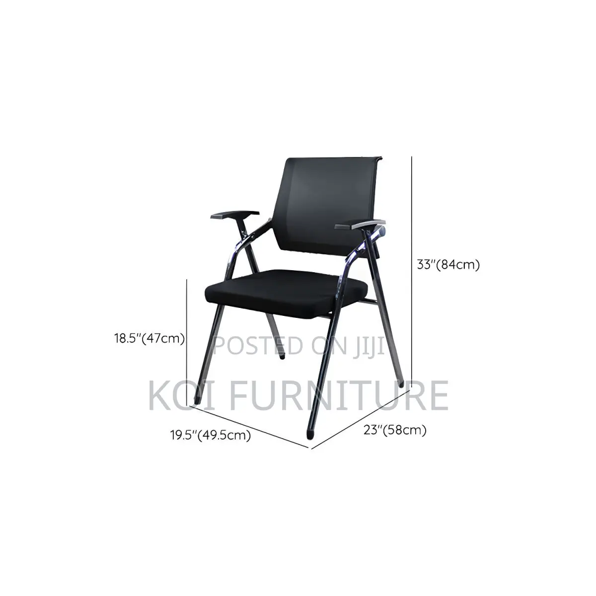 Home Chairs; Mid Back Mesh Conference Chair With Write Pad