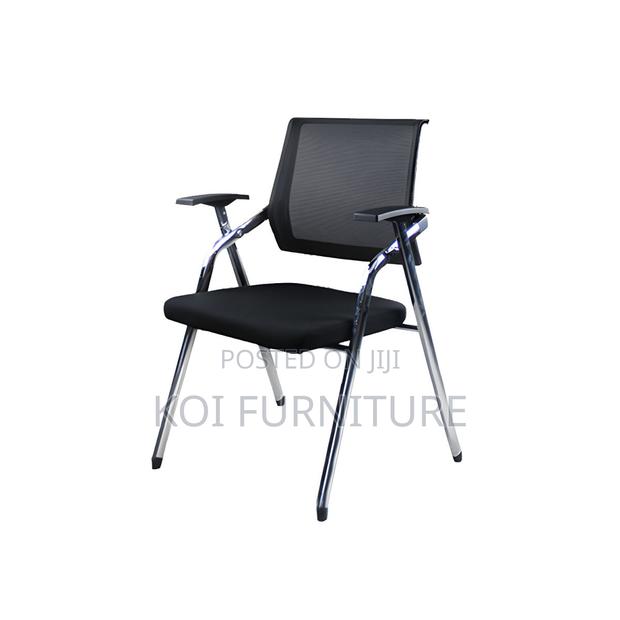 Home Chairs; Mid Back Mesh Conference Chair With Write Pad - thumbnail 11