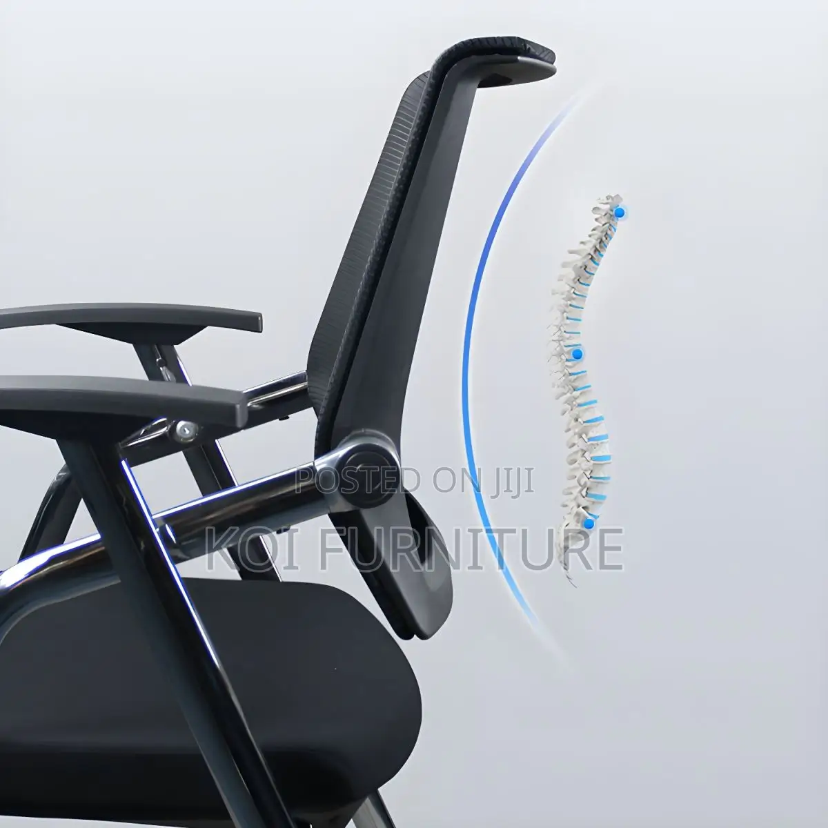Home Chairs; Mid Back Mesh Conference Chair With Write Pad