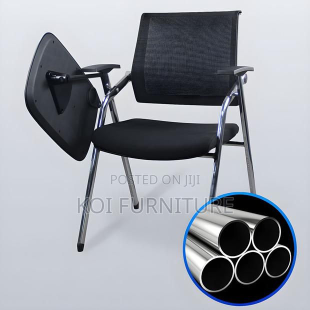 Home Chairs; Mid Back Mesh Conference Chair With Write Pad - thumbnail 14