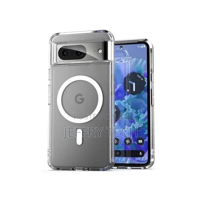 Google Pixel 8 Crystal Clear Magsafe Anti-Yellowing Shockproof Hard Pc