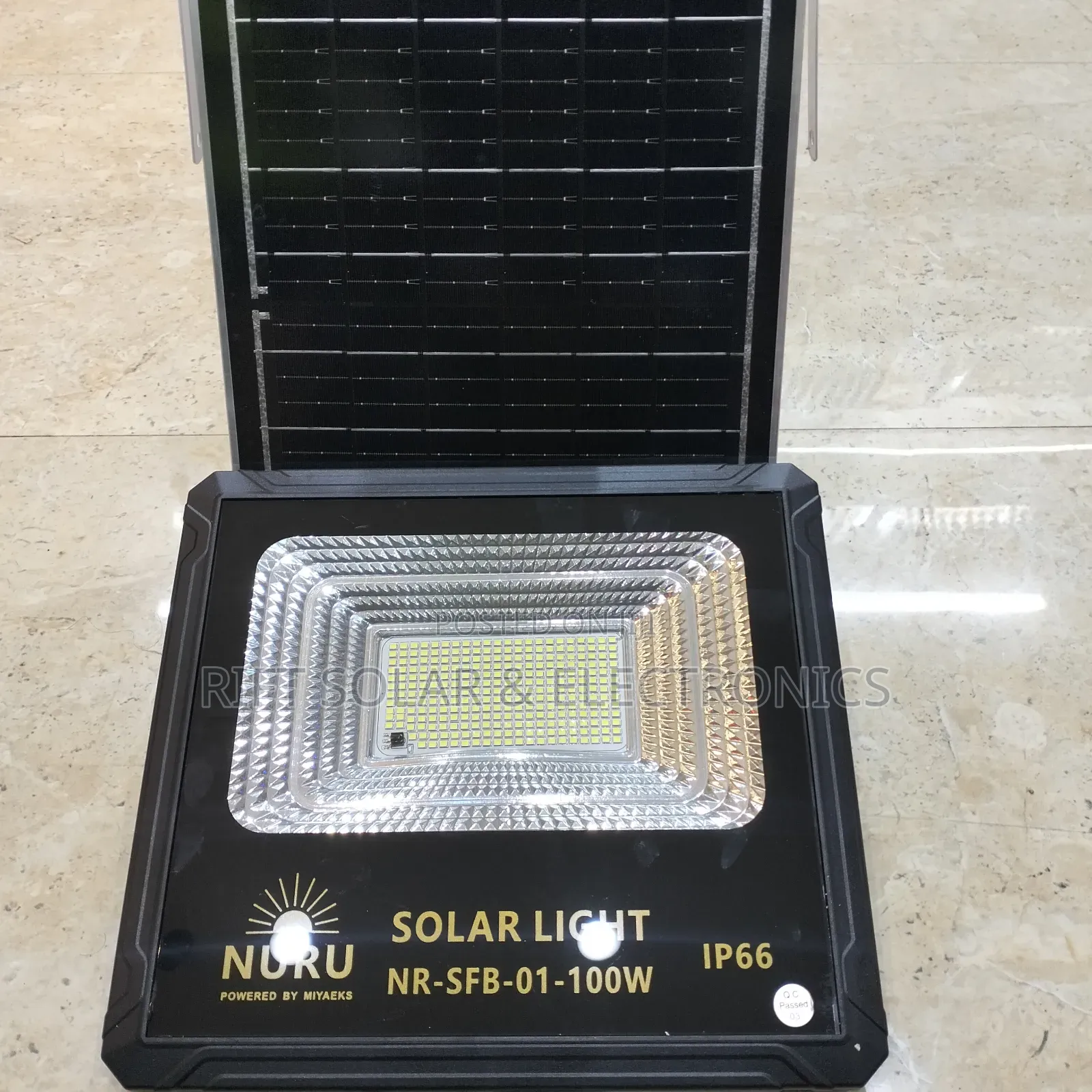 New 100 Watts 12hrs Solar Floodlight Plus Solar Mounting Bracket