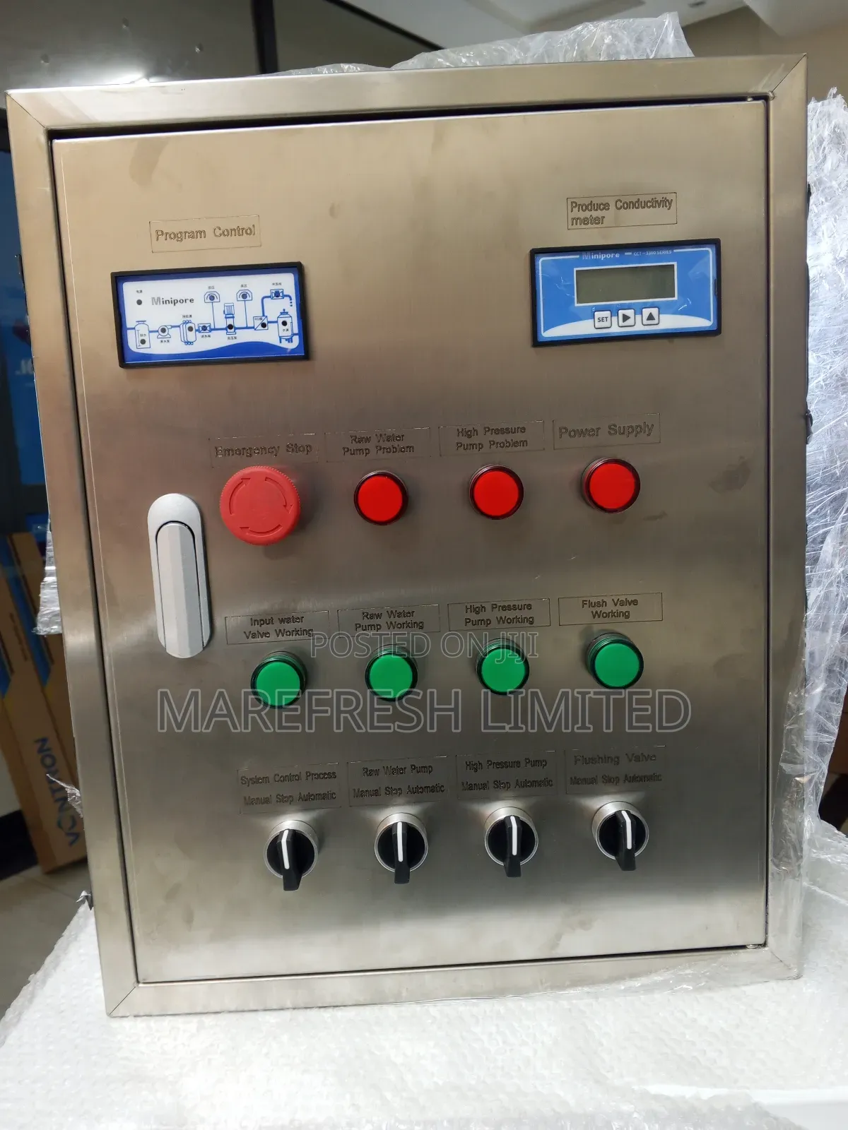 Control Panel With Conductivity Meter