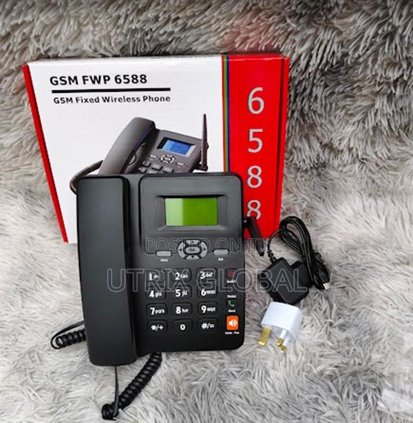 Gsm 6588 Office Desk Phone With Dual Sim Slots