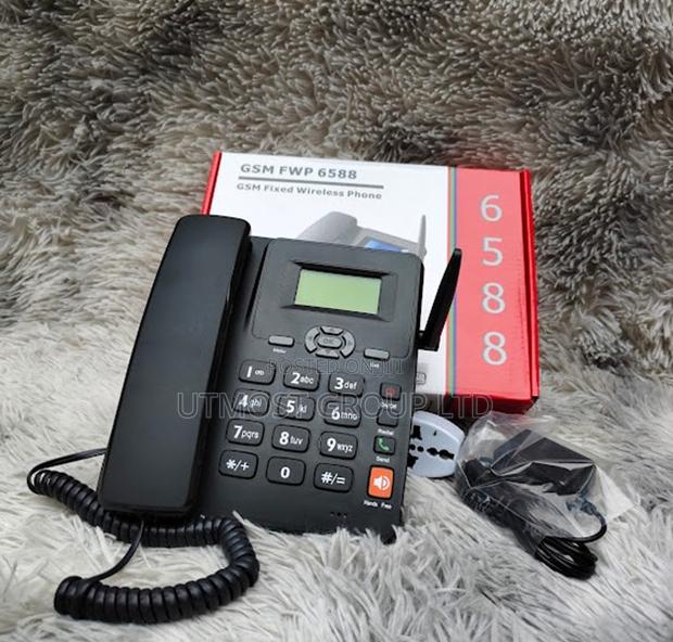 GSM 6588 Dual Sim Desk Telephone Reliable Network Calls
