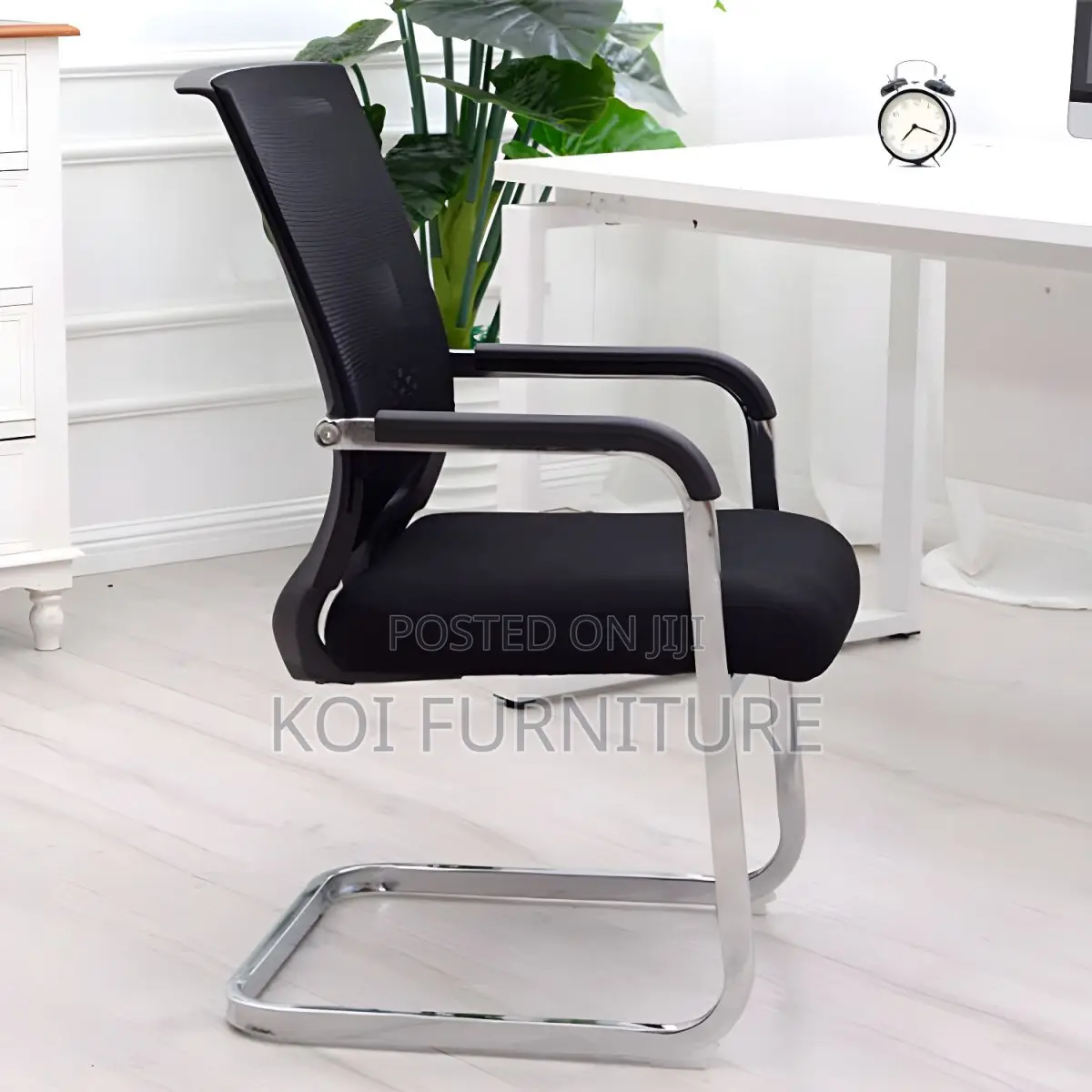 Office Chairs; Modern Fixed Arms Office Chair Lumbar Support