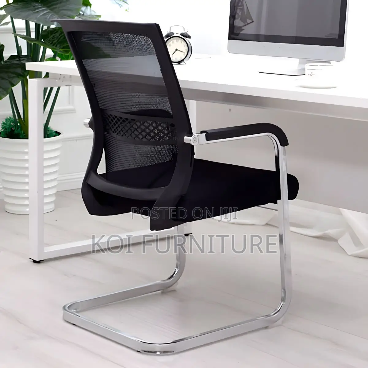 Office Chairs; Modern Fixed Arms Office Chair Lumbar Support