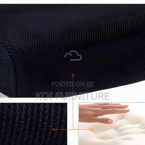 Office Chairs; Modern Fixed Arms Office Chair Lumbar Support - thumbnail 4