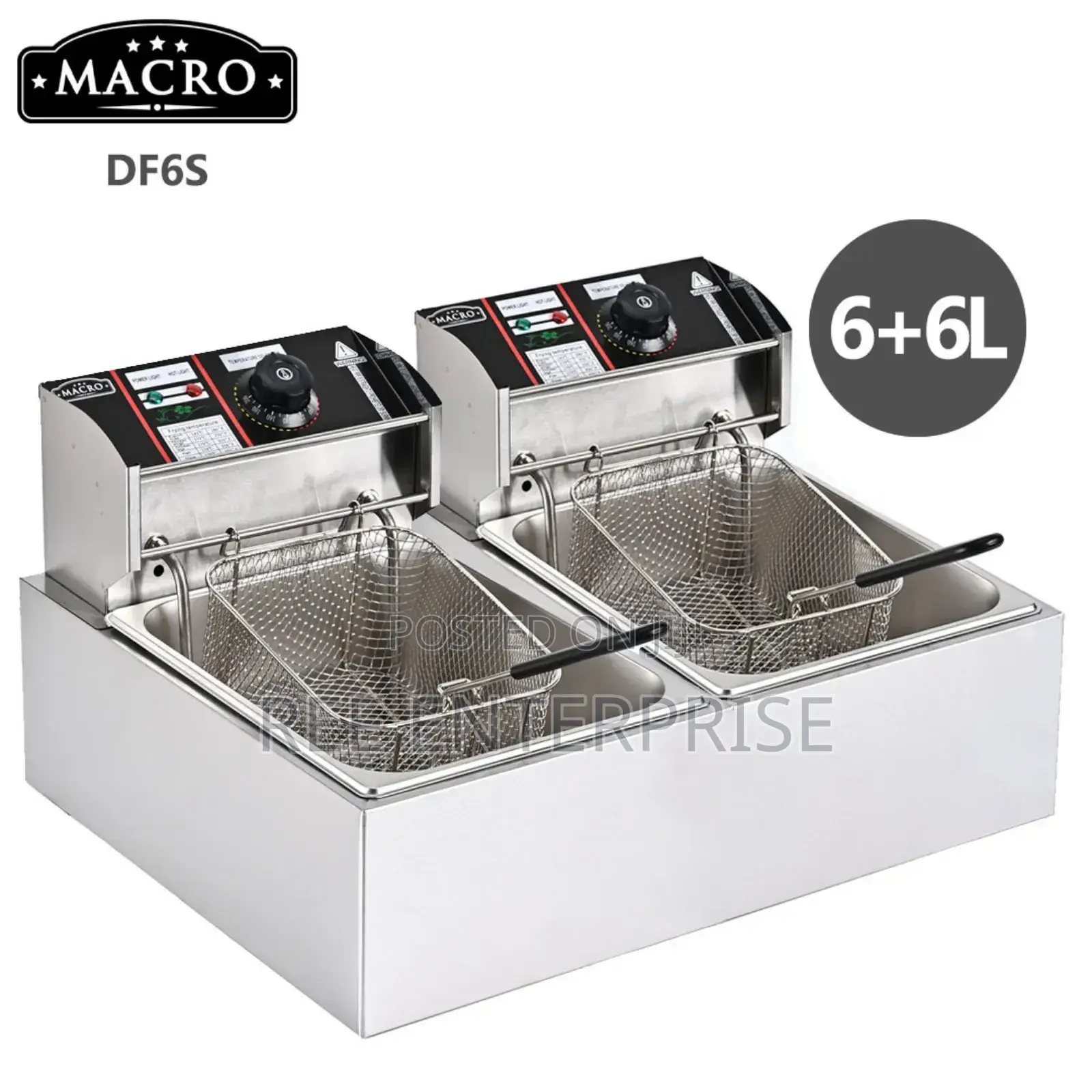 Nunix Macro Brand New Double Fryer Chips Fryer