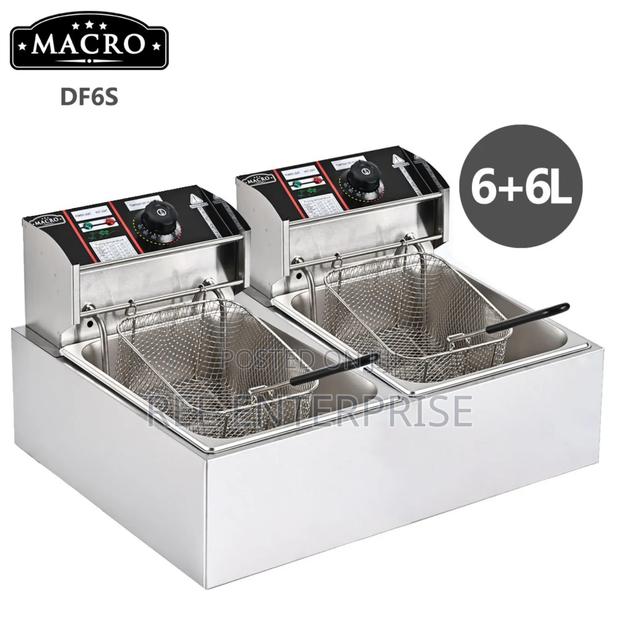 Nunix Macro Brand New Double Fryer Chips Fryer