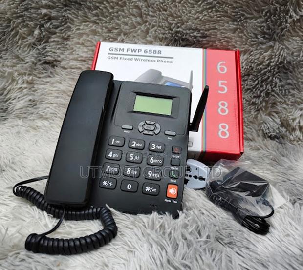 GSM 6588 Office Desk Phone With Dual Sim Slots