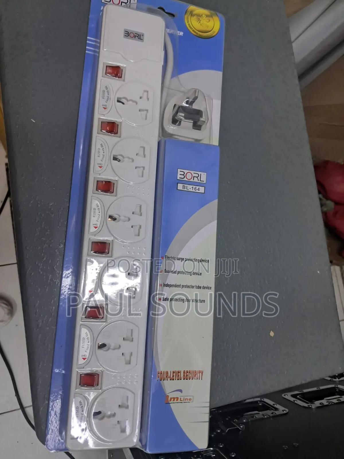 Borl Bl-164 Multi-socket Surge Protector Power Strip