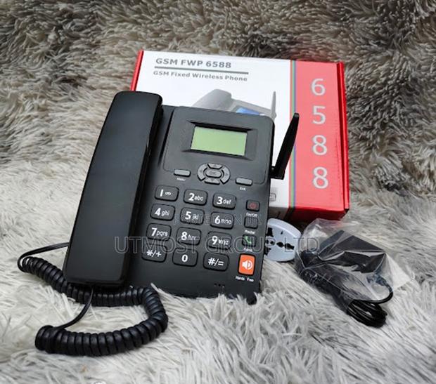 GSM 6588 GSM Desk Phone Supports Two Sim Cards