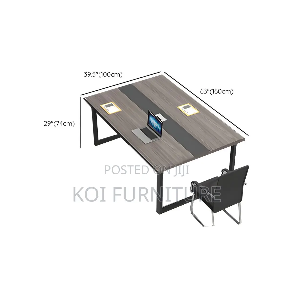 Boardroom Table; Solid Wood Executive 2.4m Boardroom Table