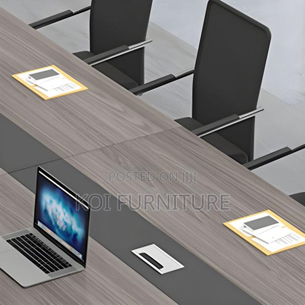 Boardroom Table; Solid Wood Executive 2.4m Boardroom Table - thumbnail 8