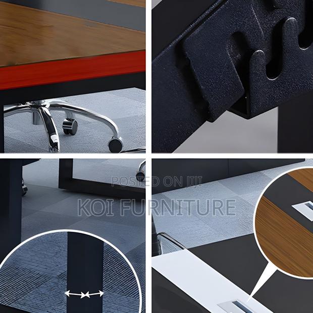 Boardroom Table; Solid Wood Executive 2.4m Boardroom Table - thumbnail 12