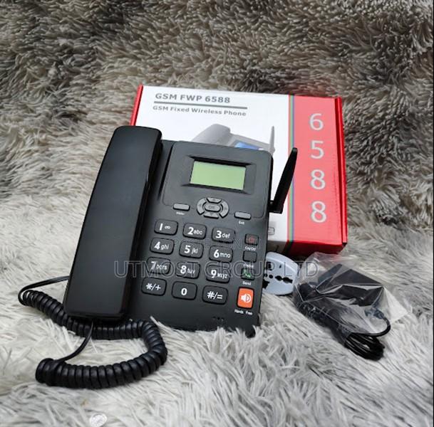 GSM 6588 Dual Sim Wireless Table Phone Big Buttons - main view