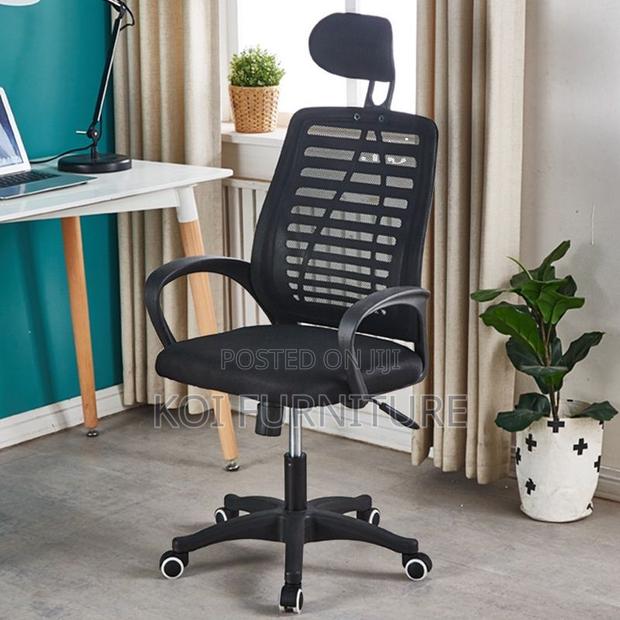 Office Chair; Headrest Swivel Ergonomic Office Chair